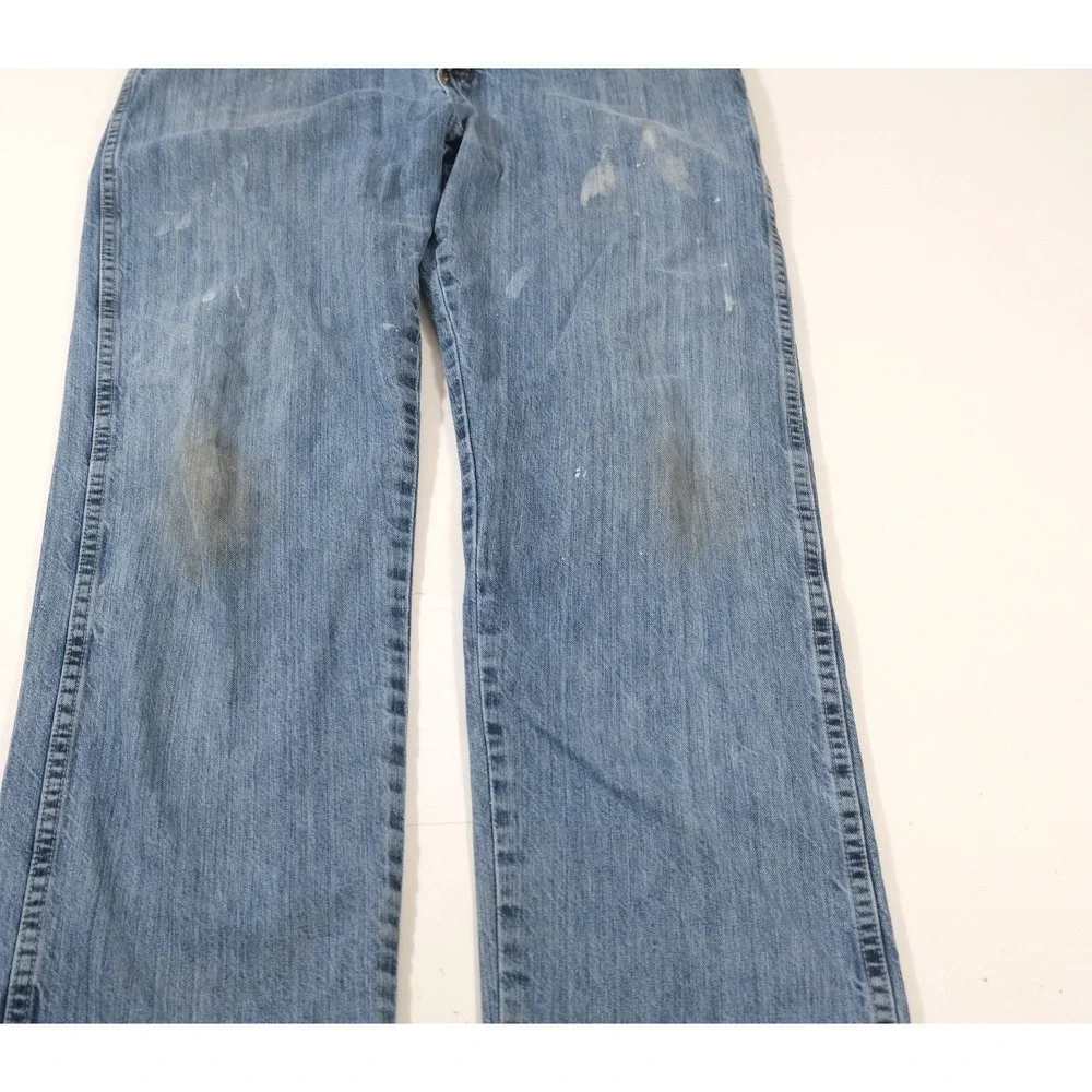 Wrangler Jeans Mens 34x32 Blue PBR Professional Bull Riders Straight Leg Denim